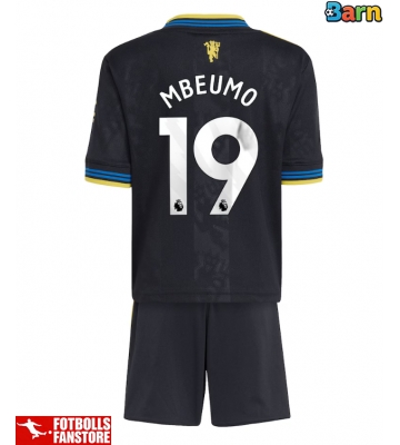 Manchester United Bryan Mbeumo #19 Tredje Tröja Barn 2025-26 Kortärmad (+ Korta byxor)